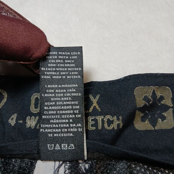 Opflex 4- Way Stretch Athletic/Golf Shorts.  Men's 32 Waist. Black/Gray Striped - Picture 4 of 8